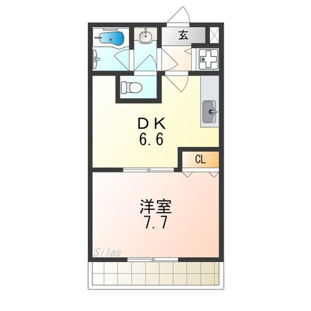 鳳駅 徒歩18分 1階の物件間取画像